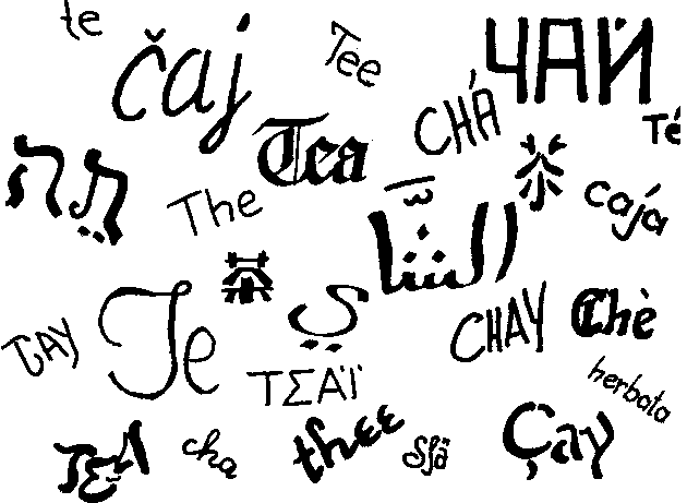 verschiedene Bezeichnungen f&uuml;r Tee